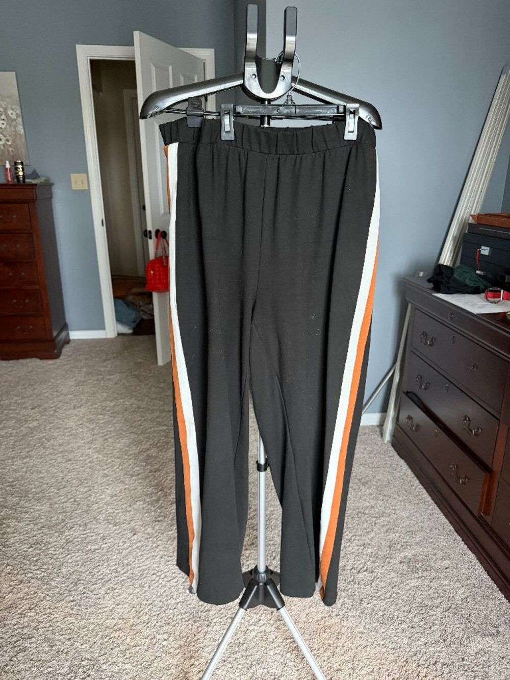 Universal Standard Stephanie Wide Leg Stripe Ponte Pants